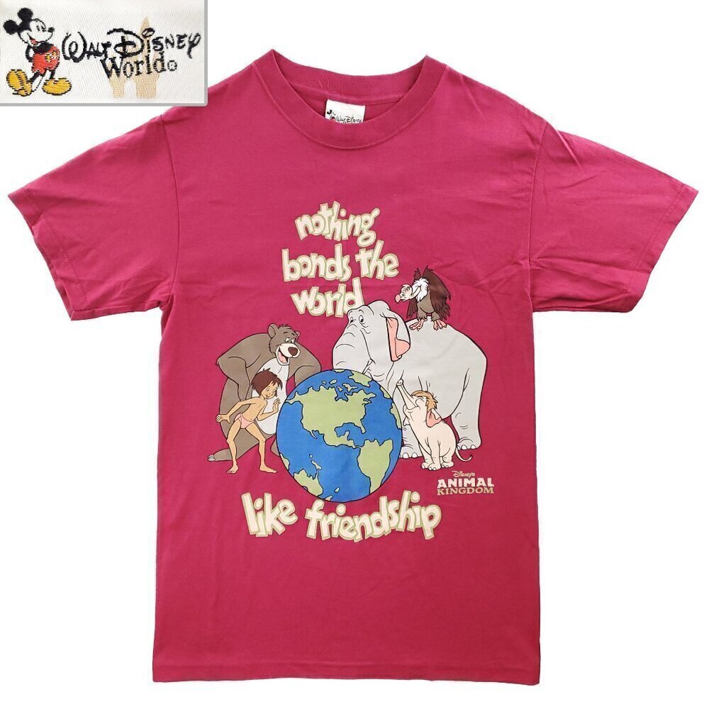 Disney World Animal Kingdom Vintage T-Shirt Jungle Book Friendship 90s Medium